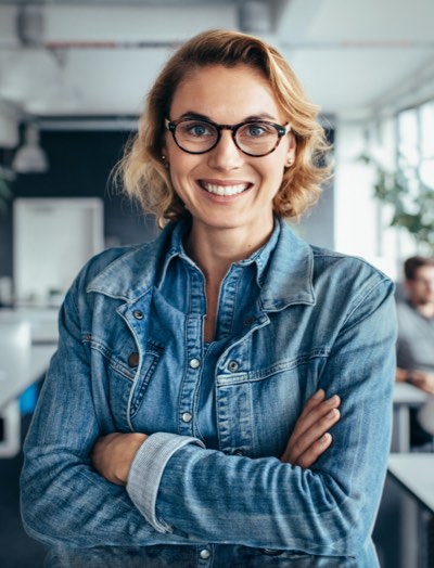 smiling agency woman