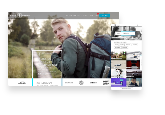 Spreadfilms GmbH Website