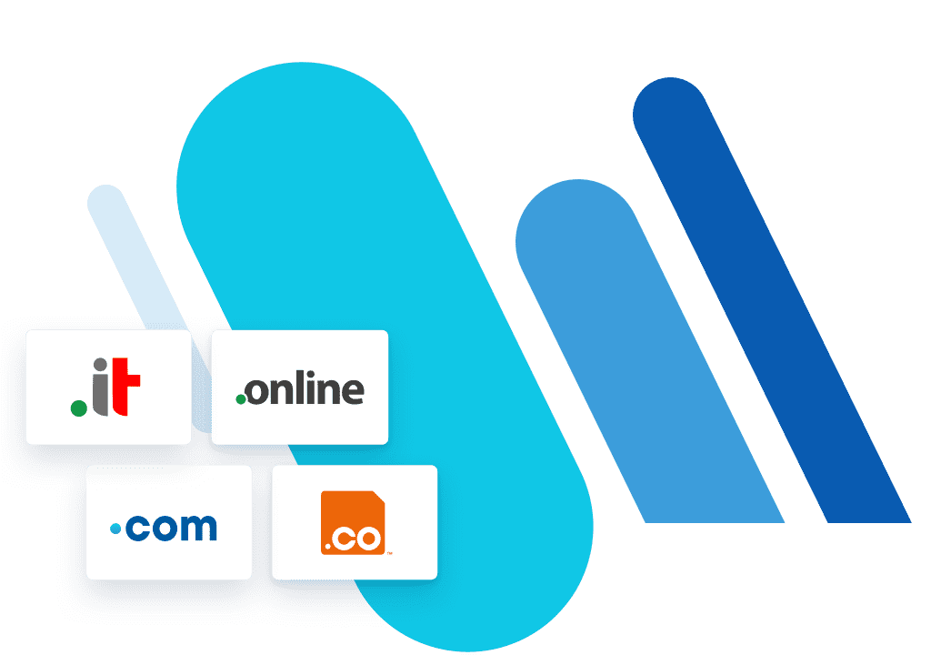 domain ending logos