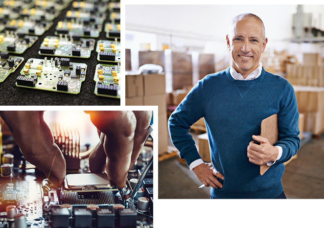 Fotocollage: Logistik
