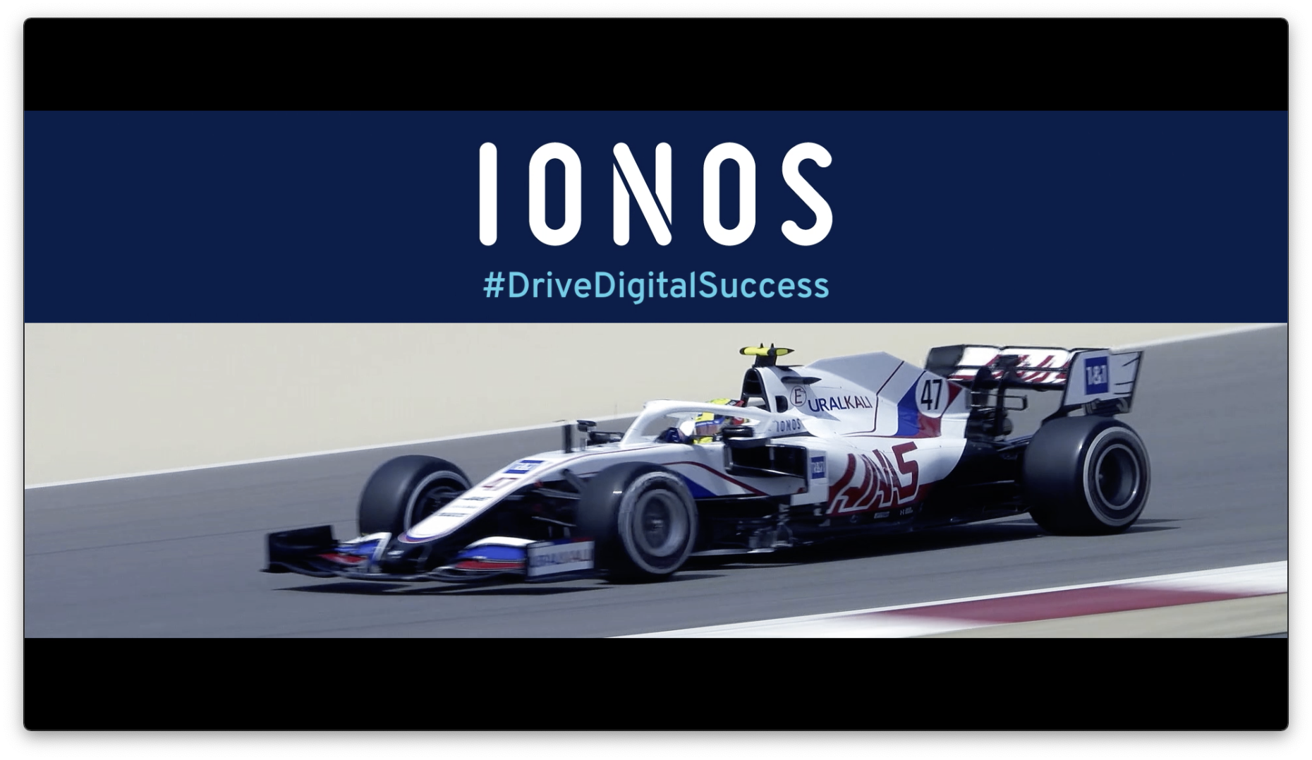IONOS Drivedigitalsuccess video preview image with race car