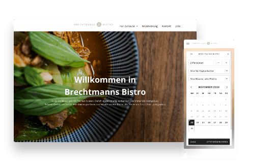 Brechtmanns Bistro Website mit Responsive Design
