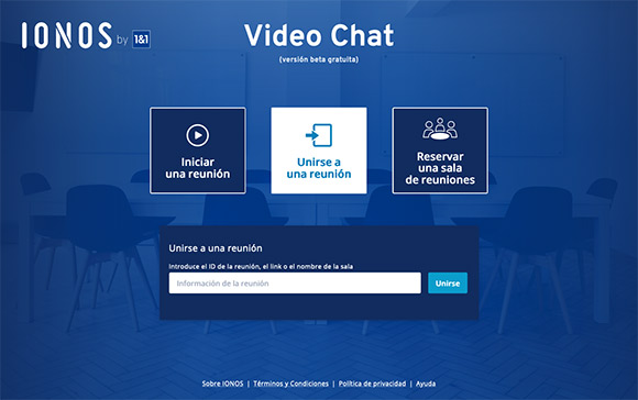 IONOS Video Chat Website