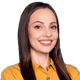 Woman web designer smiling