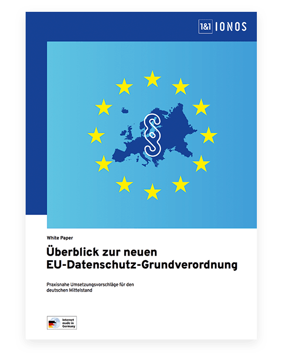Dokument mit Headline Überblick zur neuen EU-Datenschutz-Grundverordnung