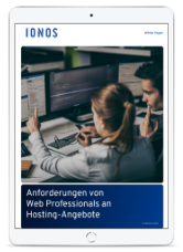 Cover: Anforderungen von Web Professionals an Hosting-Angebote