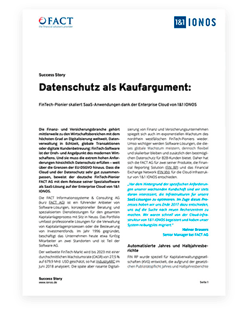 Dokument fact; Headline: Datenschutz als Kaufargument